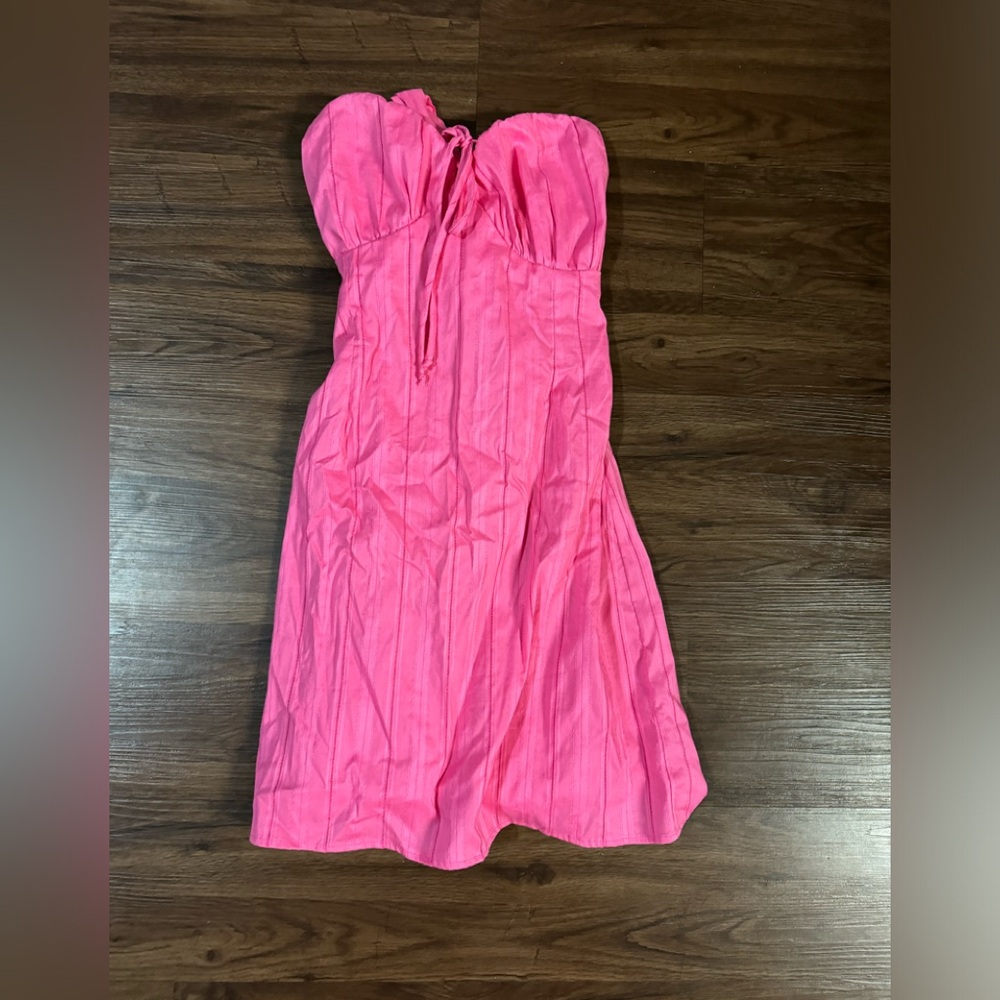 Pink mini dress